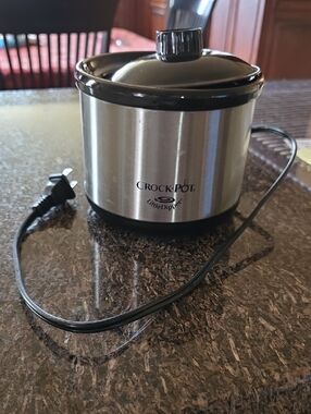 Crock-Pot Little Dipper Mini Electric Warmer - Stainless & Black